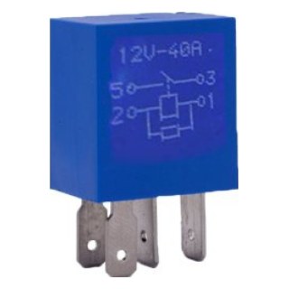 میکرو رله 4 پایه آبی (35-40 آمپر)