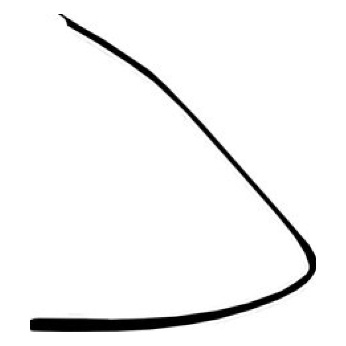 دور کلاف شیشه درب عقب چپ (گلسران) ال 90